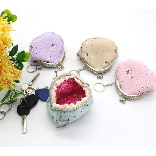 2021 Vintage Short Wallets Flower Pattern Retro Wallet Female Purse Bag Women Coin Purse Women Mini Wallet