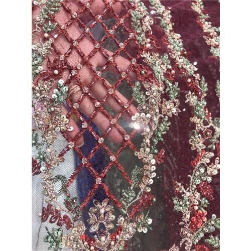 High-quality handmade beads, exquisite multi-color embroidery with rhinestones, suitable for ladies' fashionable party dresses