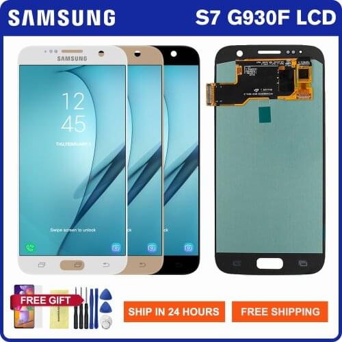 Amoled Lcd Display For Samsung Galaxy S7 LCD Display Touch Screen Digitizer Assembly For Samsung S7 G930 G930F G9300 LCD