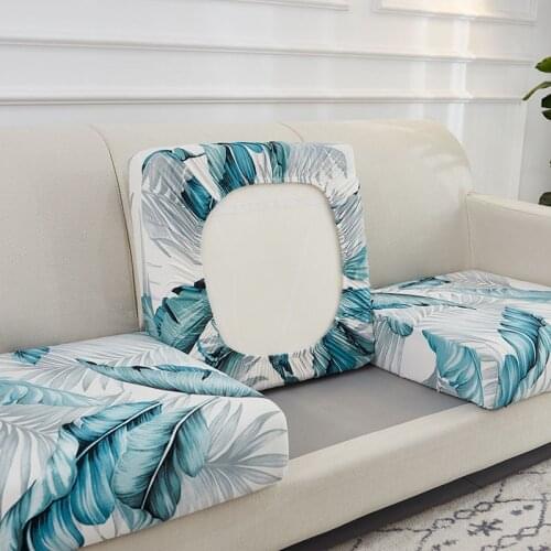 1/2/3/4 Leaf Printing Sofa Seat Cushion Cover Corner Sofa Slipcover Elastic Couch Cover Chair Cover Funiture Protector
