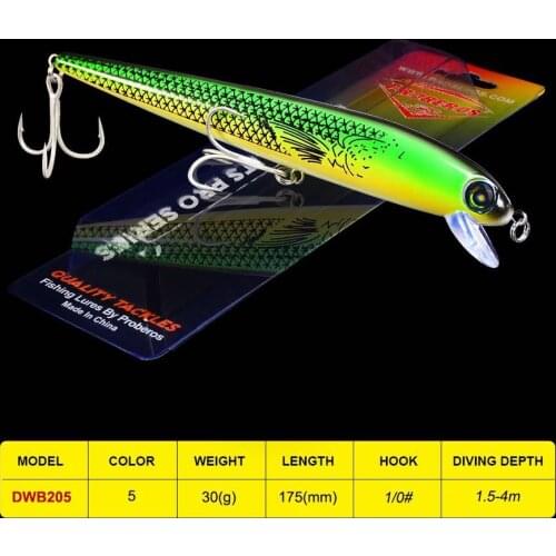 1PC Fishing Lures Minnow Balancer 17.5CM/30G Fishing Tackle 1/0# High Carbon Steel Treble Hook Carp Crank Fishing Bait
