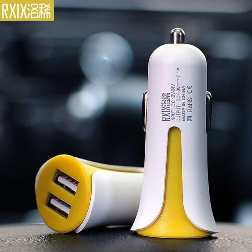 10pcs USB Car Charger For Mobile Phone Fast Charger Car-Charger Dual USB Car Phone Charger Adapter for Android For iph