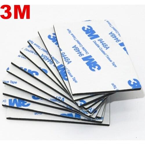 10pcs Various Size 3m Strong Pad Mounting Tape Eva Double Sided Adhesive Acrylic Foam Tape Two Sides Mounting Sticky Tape Black