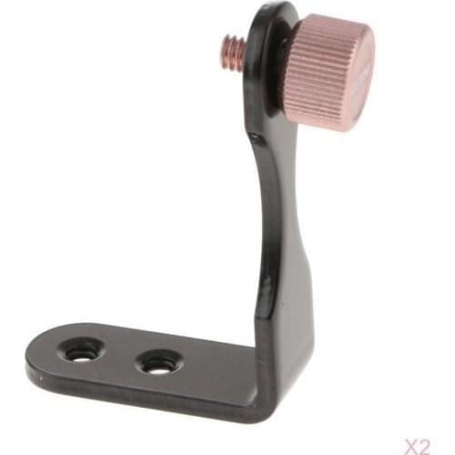 2 Binoculars Bracket Tripod Mount Adapter L Type Holder for Orion Rose Gold
