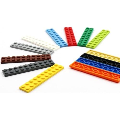 20pcs MOC Bricks Plate 2x10 City Military Building Blocks Accessories House Parts Classic Creator Toys Compatible Bricks 3832
