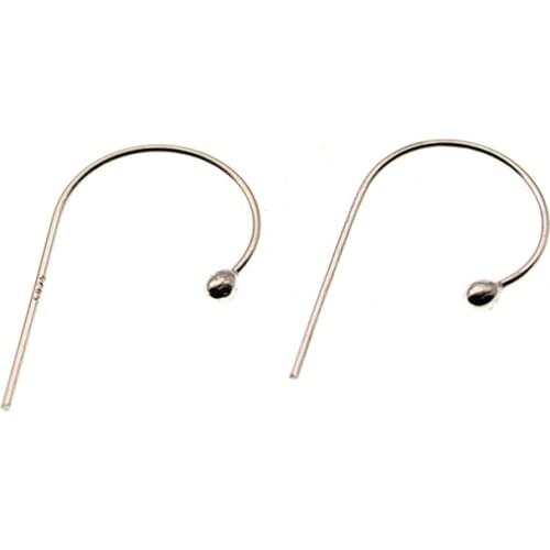 4pcs Earrings Hook Jewelry Findings, Solid s925 sterling Silver Earring Wire Hooks, Sterling Silver Earring Findings Components