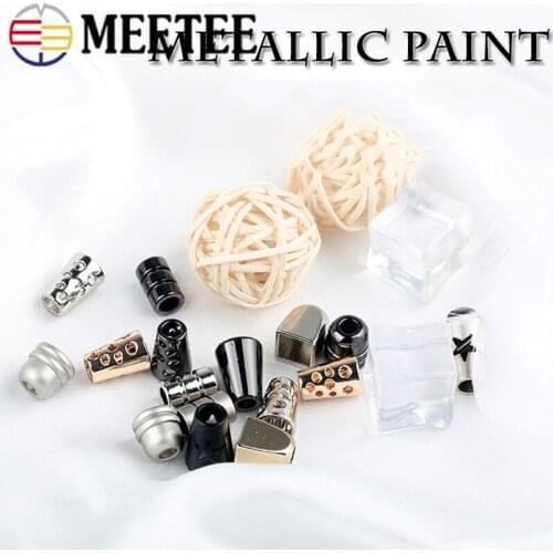 50pcs Metal Rope Lock Button Stopper Buckle Hollow Bell Drawstring Clip Jacket Elastic Cord End Garment Coat Adjust Accessory
