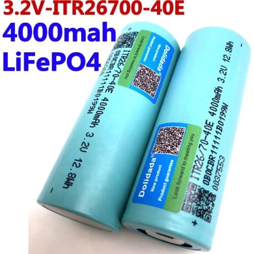 3.2V 26700 4000mAh LiFePO4 Battery 3C Continuous Discharge Maximum 5C Power battery For Electric car scooter Energy storage