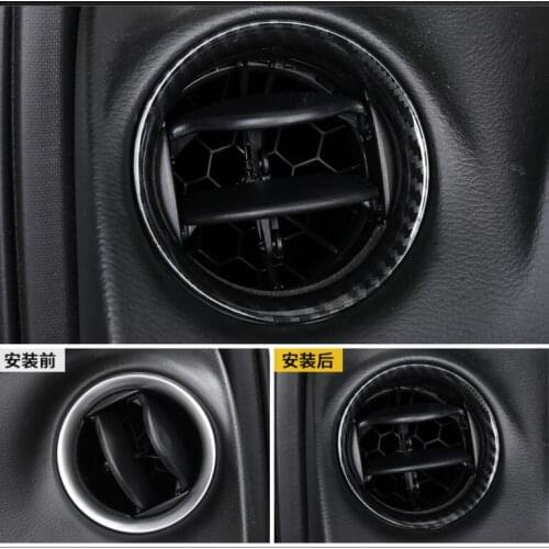For Nissan Terra 2018-2020 Accessories Car Front Dashboard Air Vent Trim Cover Outlet Bezel Frame Garnish Molding Surround