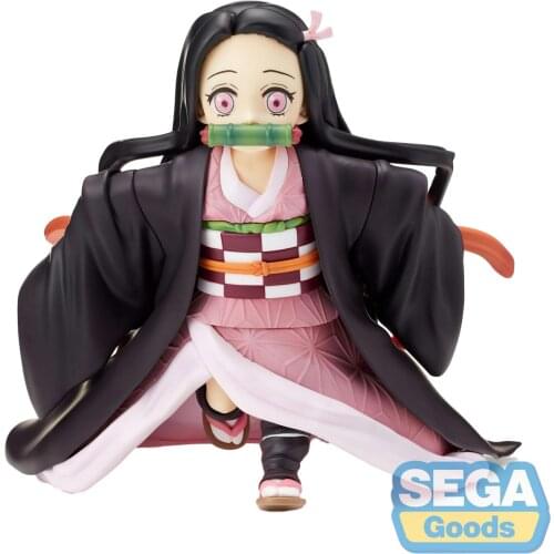 Demon Slayer Anime Figure GK Kamado Nezuko Getting smaller running Toy Model Kid Collection Gift