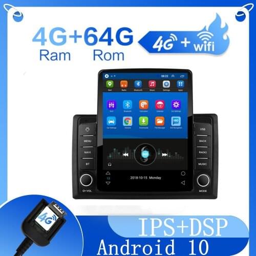 2din Android 9.0 car player navigation video multimedia 9.5"For Tesla Style Vertical Screen for lada Hyundai frame Universal gps