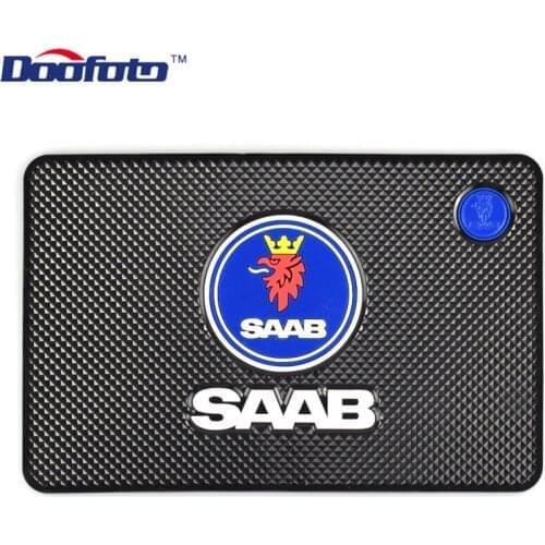 Doofoto Car Anti Slip Mat Interior Accessories Styling For SAAB 9-3 93 9-5 9 3 9000 9 5 Non Slip Mat Dashboard Pad Car Styling
