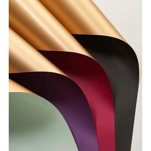 Ouya Paper Flower Wrapping Paper Two-color Double-sided Gilt Paper Floral Material Bouquet Wrapping Paper Gift Wrapping Paper