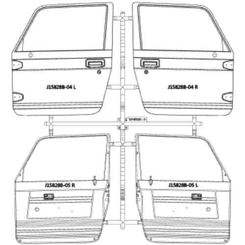 Capo SIXER 1:6 Jimny Samurai J15828R-B door RC Crawler option upgrade parts