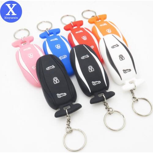 Xinyuexin Key Fob Cover for Tesla S 60 70 100 Model S Silicone Car Key Cover Protector Case Holder for Tesla Model 3 Accessories