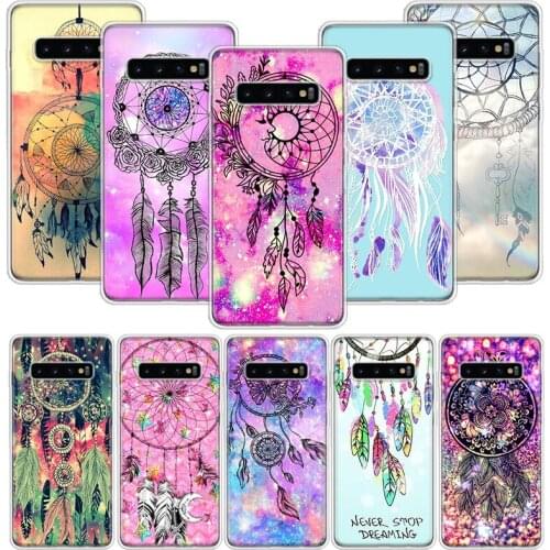 Dream Catcher Watercolor Phone Case For Samsung Galaxy S10 S20 S21 S9 S8 S7 Note 10 20 9 8 FE J4 J6 Ultra Plus Lite Pro + Edge C