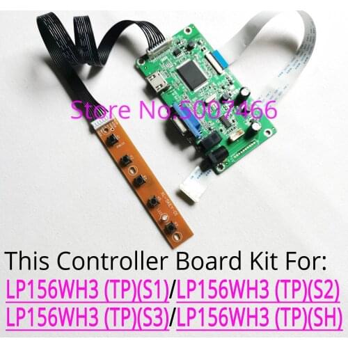 For 1366*768 EDP 30-pin LP156WH3 (TP)(S1)/(TP)(S2)/(TP)(S3)/(TP)(SH) notebook PC LCD panel VGA+ display controller board kit