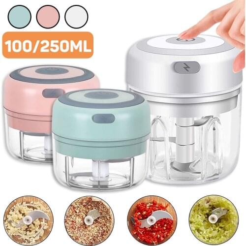 Mini Electric Garlic Masher Garlic Chopper USB Charging Ginger Masher Sturdy and Durable Pepper Vegetable Grinder Kitchen Tool