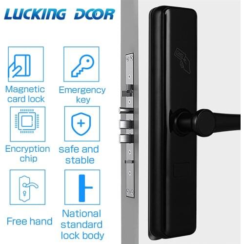 Electronic Smart Door Lock Security Intelligent Lock RFID card for Hotel/Home Smart Manage Tenants
