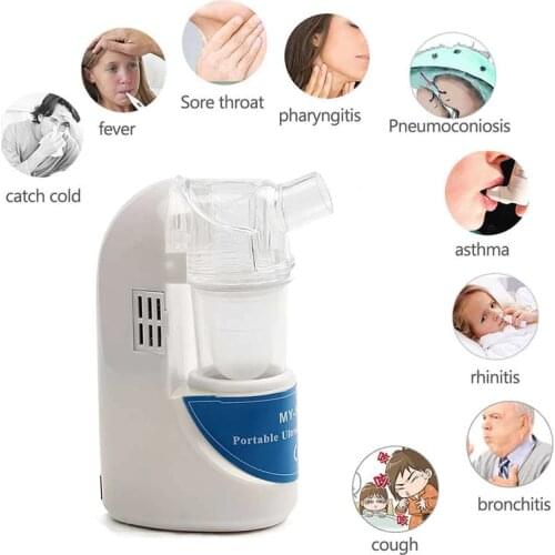 Inhalation Portable Mini Handheld Quiet Home Nebulizer Medicine Aerosol Medication Therapy for Children Adult Asthma Inhaler