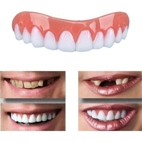 False Tooth Stickers Simulation Teeth Whitening Dentures Paste Braces Upper Tooth Cover Tool Perfect Smile Comfort Teeth Veneers