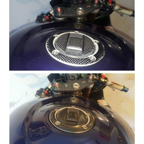 KODASKIN Real Carbon Fiber Tank Gas Cap Pad Filler Cover Sticker Decals Fit for suzuki bandit GSX1250 DL1000 GSR750 GS500F