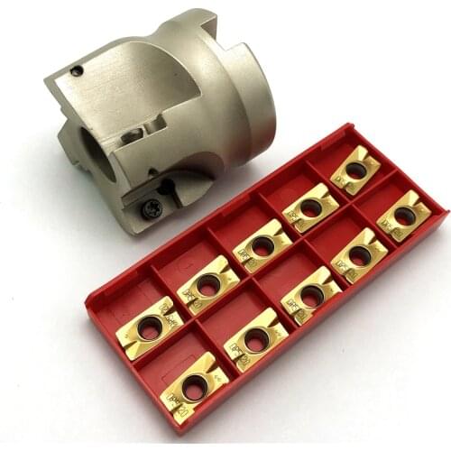 1pc BAP400R 50-22-4T 63-22-4T Four Insert Clamped Machining Cutting End Mill Shank Shoulder Right Angle Milling Cutter Tool