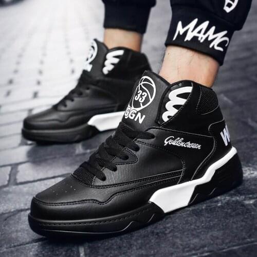 Shoes Mens Sports High Top Skateboard Trainers Sneakers 2019 New Male White Basketball Female Footwear Cushion Casual Fashion