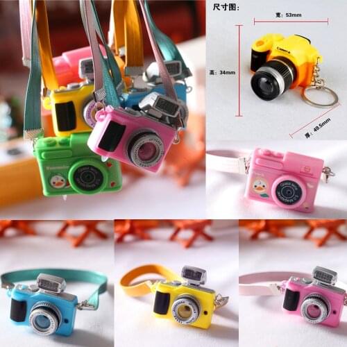 Doll Mini Camera For 1/6 Bjd Blythe Doll House Accessories Decoration 1/12 Doll House DIY Kids Toy Christmas Gifts For Barbies