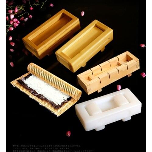 Multifunctional DIY Sushi Maker Rice Mold Easy To Use Japanese Meat Vegetables Laver Rice Roll Sushi Mold Bento Decor ToolsLA406