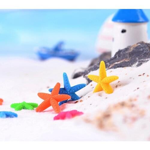 Sea Star Starfish Mini Animal Miniatura Dollhouse Garden Home Bonsai Decoration Miniature Craft Ornament Micro DIY Cake Decor