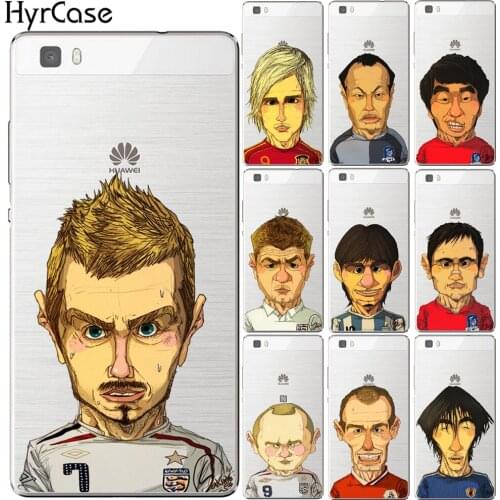 Famous Soccer Players Cartoon Soft Case Cover For Huawei P8 P9 P10 P20 Lite Plus Mate 10 Pro Y5 Y6 II Y3 Y7 2017 Honor 9 6X 7X