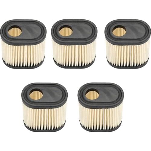 Set of 5 Lawn Mower Air Filter Outdoor Replacement Power Tools Parts for Tecumseh for 5.5 HP Lawnmower Accessory