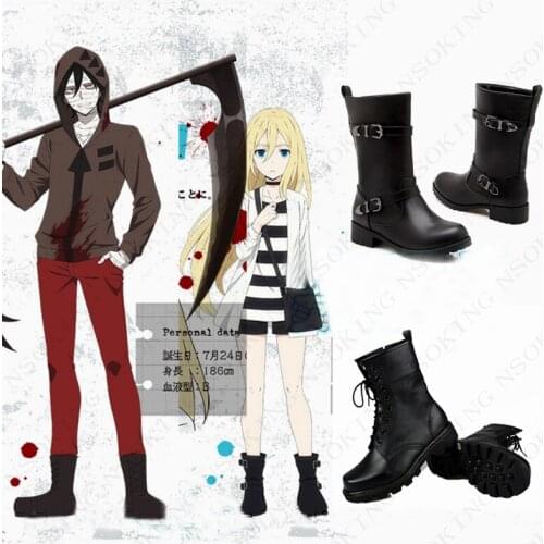 New Anime Angels of Death Cosplay Shoes ray zack Eddie Catherine Ward Boots Shoes