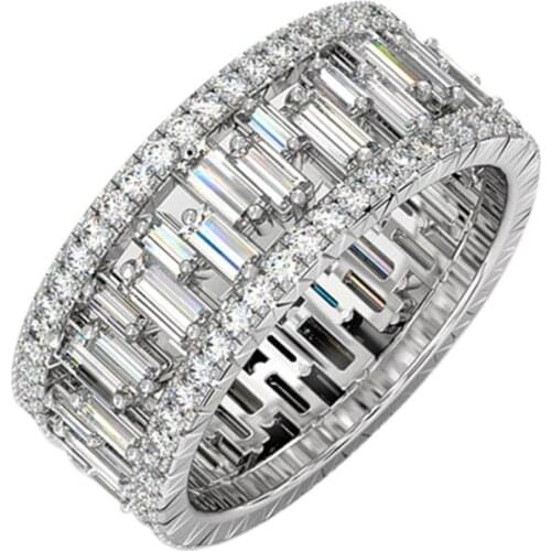 New Brilliant Cubic Zirconia Promise Rings for Women Wedding High Quality Female Engagement Ring Fashion Jewelry Dropship