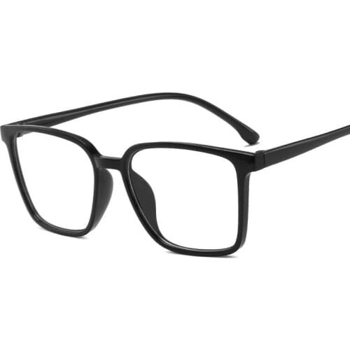 Vintage Women Flat Mirror Glasses Fashion Anti-blue Light Glasses Computer Gaming Eyeglasses Big Frame Unisex Optical Eyewear