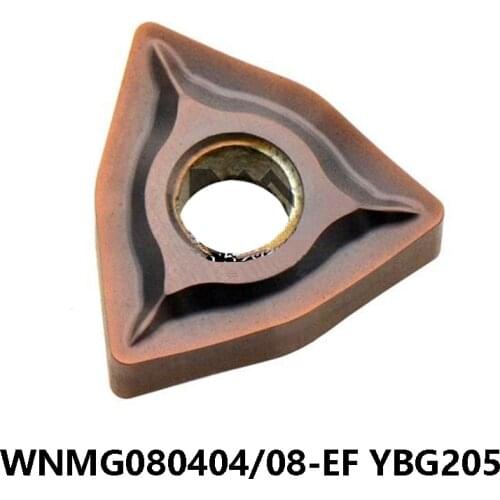 Original WNMG080408-EF YBG205 WNMG080404-EF YBG205 WNMG 080408 080404 Lathe Tools CNC Cutter Carbide Inserts Turning Tool