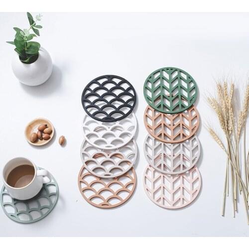 Nordic Hollow Mug Coasters Coffee Tea Cup Coasters Pot Pan Holder Heat Insulation Mat Kitchen Placemat Bowl Plate Pad TB Sale
