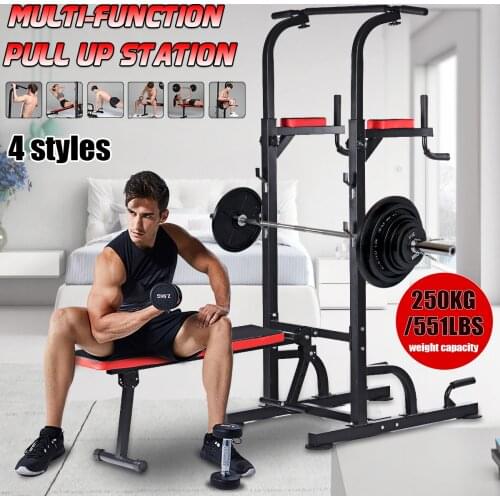 Indoor Power Tower Dip Station Pull Up Bar Fitness Equipment for Home Gym Indoor Horizontal Bar Bodybuilding Exercise Workout