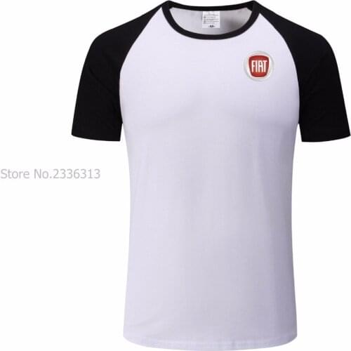 DIY cotton New cotton Fiat T-shirts mens short sleeve O neck tshirt raglan sleeve T shirt
