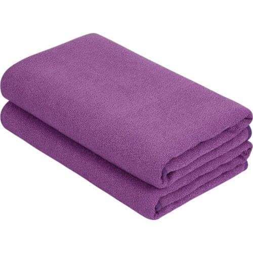 SUNLAND Super Absorbent Homehold Microfiber Sports Travel Gym Towels Fitness Sweat Towel Quick Drying Compact 16inx32in 2 Pack