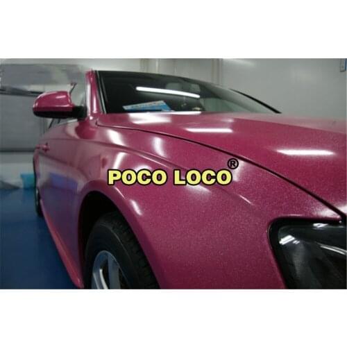 Candy Pink Glossy Vinyl Car Wrap Film With Air Bubble Free Pink Glossy Pearlscent Car Styling Graphics