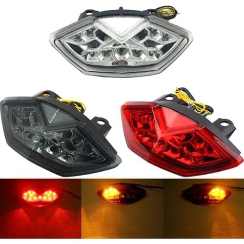 Motorcycle Rear Tail Lights Red LED Brake Taillight w/ Turn Signals Lamp For KAWASAKI Z1000 10-13 Z1000SX Versys 650 Ninja 1000