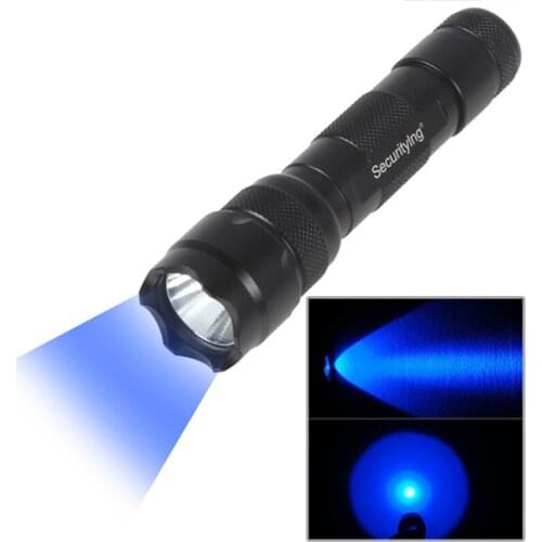 10W 200 Lumens IPX-6 Hard Light 502B Mini Blue Light LED 200 Lumens Night Vision Torch for Fishing / Hunting