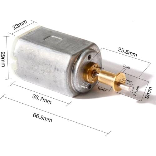 2-9V DC motor FF-390 PA, hair clipper drive motor, hair cut push motor 1500-8000RPM XFF-337SA for Kemei km etc