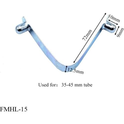 2pcs/bag Manufacture zinc plating double springs button clips for 35-50mm diameter