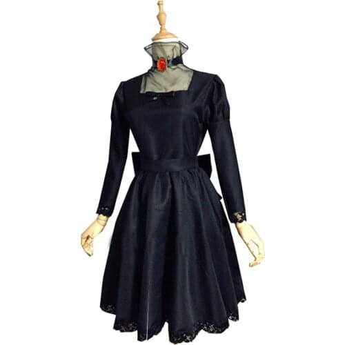 2018 Code Geass C.C Black Luxury Wedding Dress Halloween Cosplay Costume Party Dress Uniform Outfit Custom-made