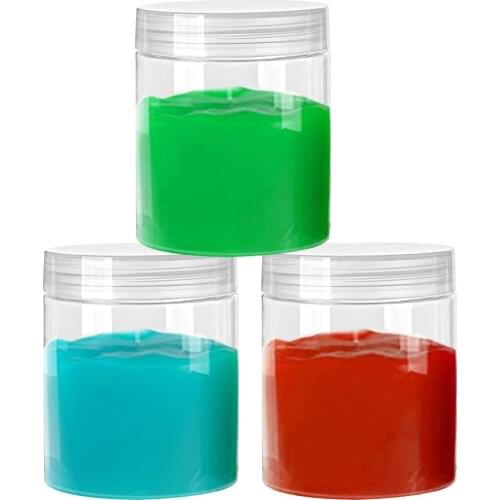 50Pcs 30/50/80/100/120/150ml Plastic Jars Bottles Straight Cylinders Canisters Food Home Storage Candy Beans Jars Storage