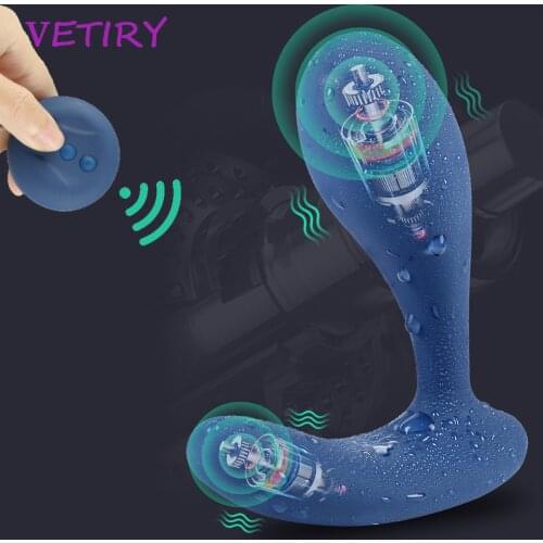 VETIRY Anal Plug Vibrator Prostate Massager Remote Control Wearable Dildo Vibrator Sex Toys for Men Gay Butt Plug G Spot Orgasm