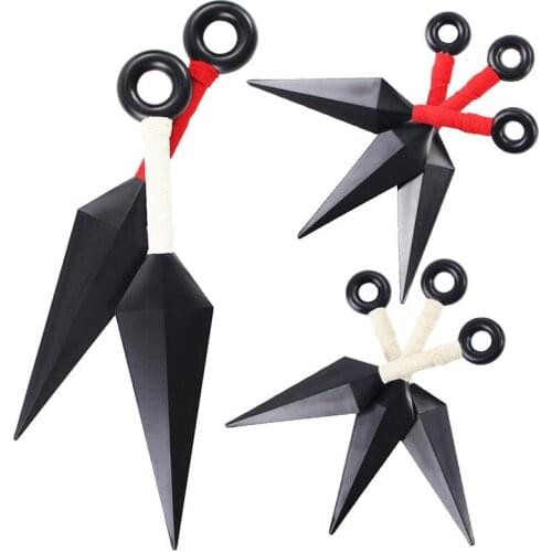 Anime Hokage Ninja Hatake Kakashi Uchiha Sasuke Kunai Shuriken Cosplay Accessories Props Weapons Halloween Child Gifts